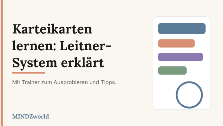 Karteikarten lernen mit Leitner-System und Karteikarten-Trainer