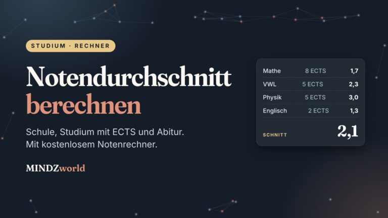 Notendurchschnitt berechnen mit Notenrechner
